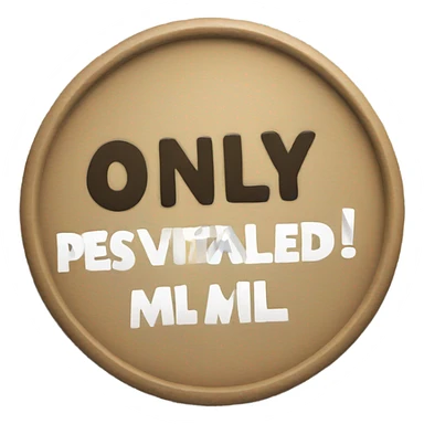 Create a sign that says only positive MIL’s allowed sticker