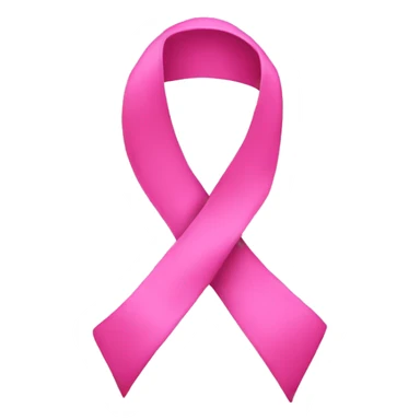 A pink ribbon sticker