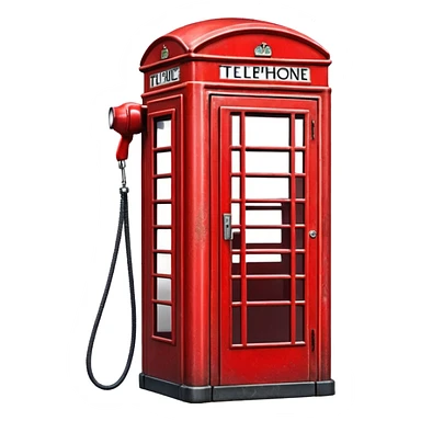 red telephone box sticker