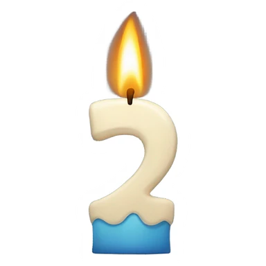 Six number candle sticker