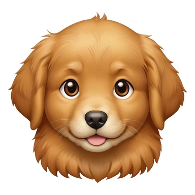 Golden retriever puppy with reddish hair sticker