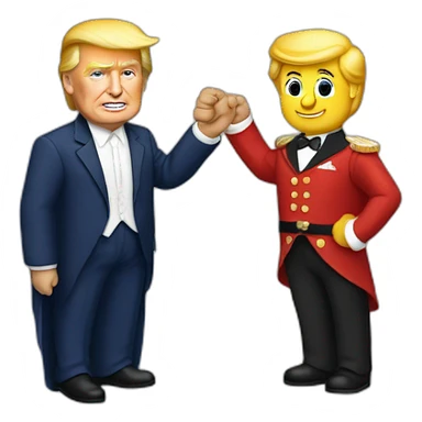 Donald trump faisant un doigt d’honneur sticker