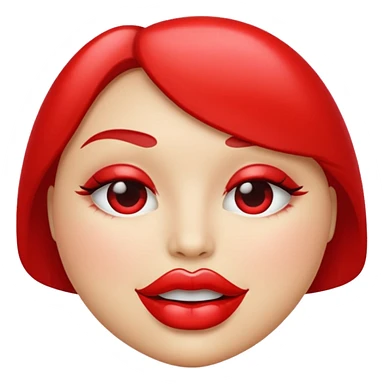 red lips sticker