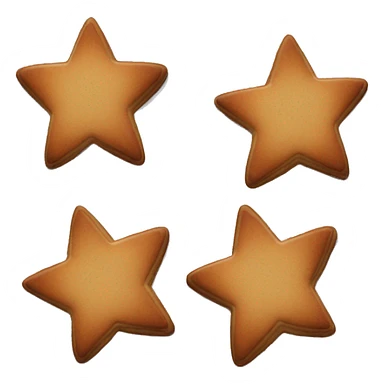 brown star cookies sticker
