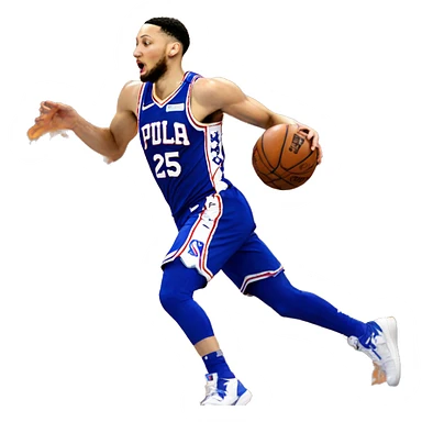 Ben Simmons escaping a fire sticker