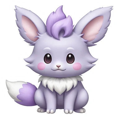 Minccino-Espurr-Fakémon-hybrid-creature (full body)  sticker