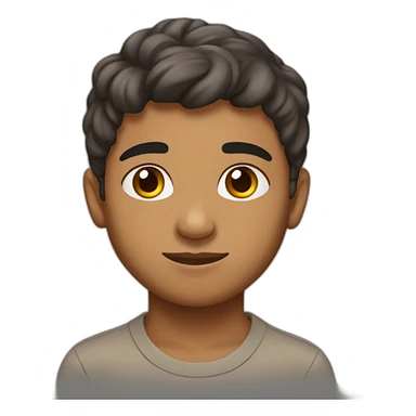 armenian-brownskin 14 y. o. boy, front view sticker