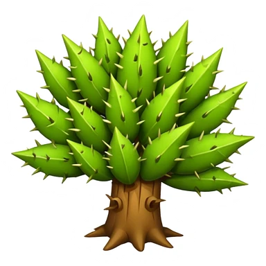 bush in desert sticker