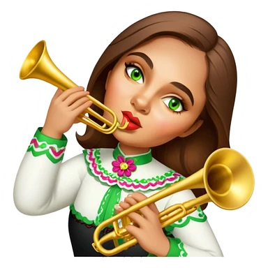 Mariachi Trumpet Player sticker
