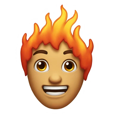 Flaming heart sticker