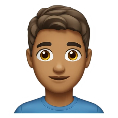 armenian-brownskin 14 y. o. boy, front view sticker