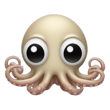 octopus face sticker