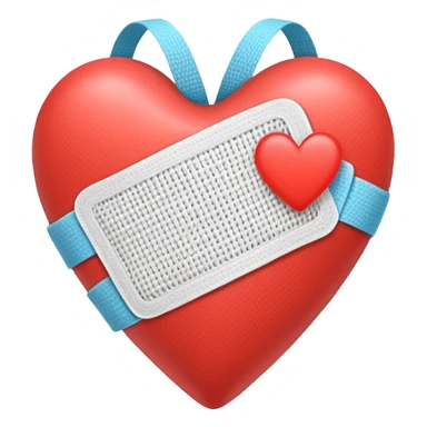 Bandage heart  sticker