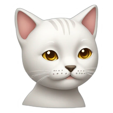 thinking cat sticker