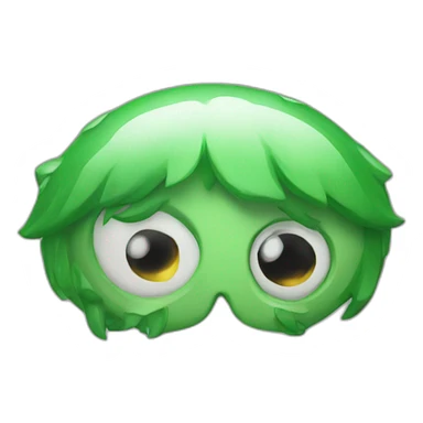 Pelón ojo verde sticker