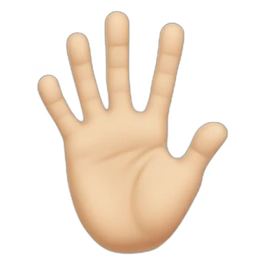 6 fingers hand sticker