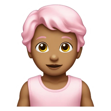 Baby pink star sticker