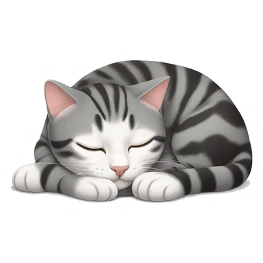 american shorthair sleeping sticker