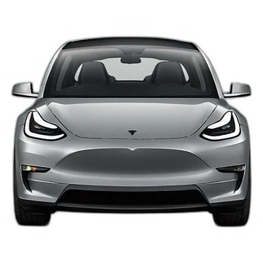Tesla model y grey sticker