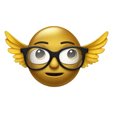 golden snitch ball in glasses sticker