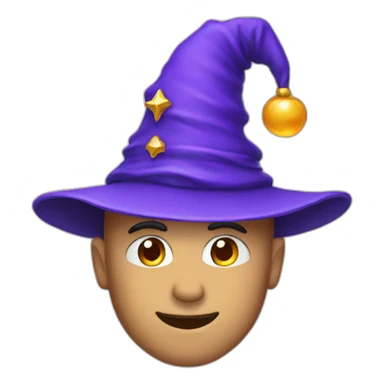 man in wizard hat sticker