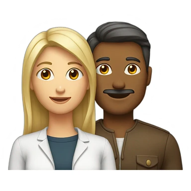 Homme et femme sticker