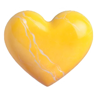 marble yellow heart sticker