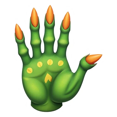 dinosaur claws, peace symbol sticker