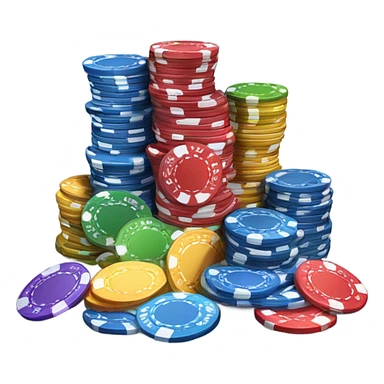 poker chip sticker