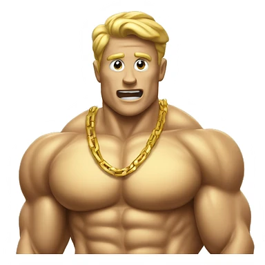 gold coin muscle sticker