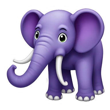 Purple elephant  sticker