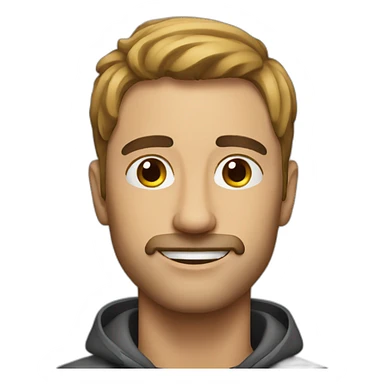 Man with dog sticker