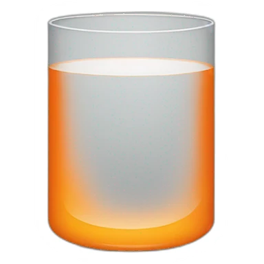 orange circle glass sticker