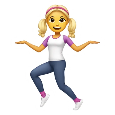 Aesthetic girly Pilates emoji sticker
