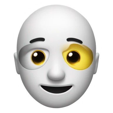 smiley face with F1 eyes sticker