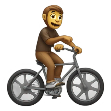 SINGE SUR UN VELO sticker