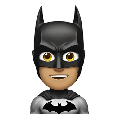 Batman in gym sticker