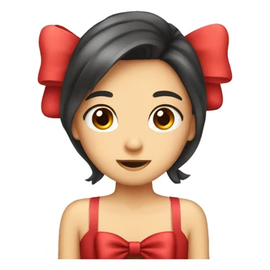 Cute red bow  sticker
