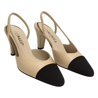 
Chanel shoes, remove background sticker