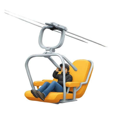Swinging chairlift  sticker