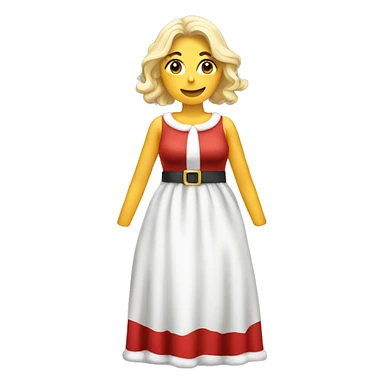 Santa vestido de mujer  sticker