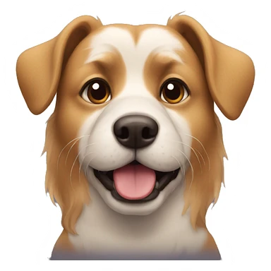 Mustached dog sticker