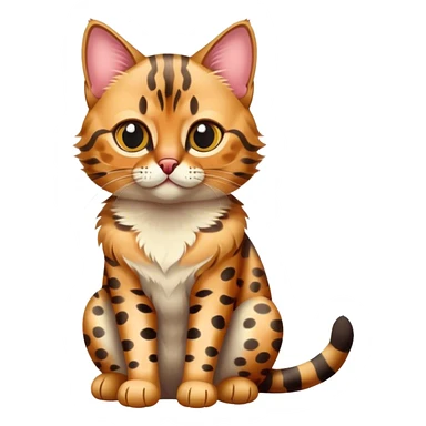 a little bengal cat sticker