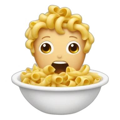 eating pasta sticker