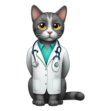 cat doctor sticker