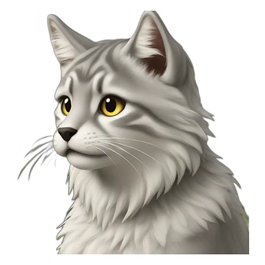 chat sur loup sticker