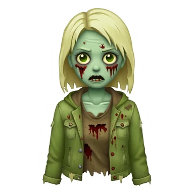 female zombie emoji sticker