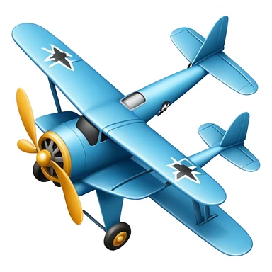 Old style plane bottom view sticker