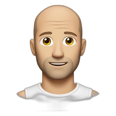 statham with short hair sticker
