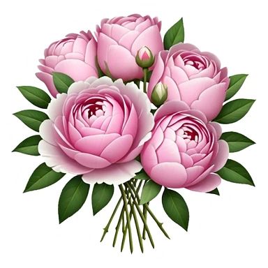 pink and white bouquet of ￼flowers  sticker